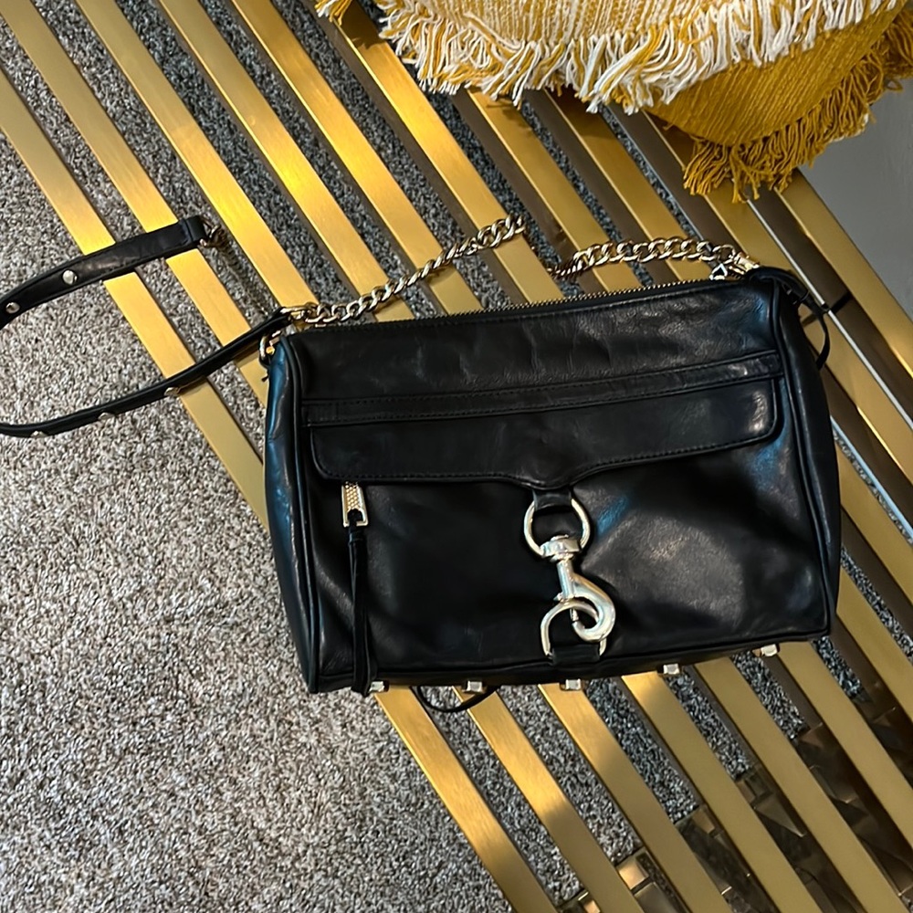 Rebecca Minkoff black leather handbag